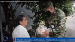 Ingreso solidario para soldados y auxiliares de policía