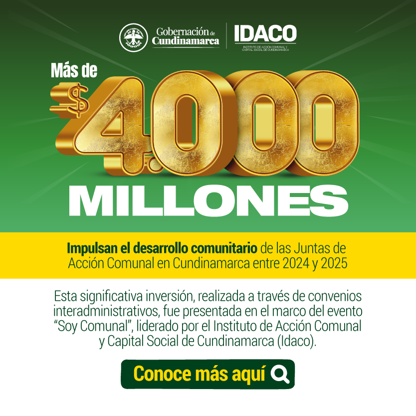 4000 MILLONES IMPULSAN EL DESARROLLO COMUNITARIO